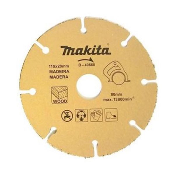 Disco de serra MAKITA tungstênio 110mm 20mm madeira