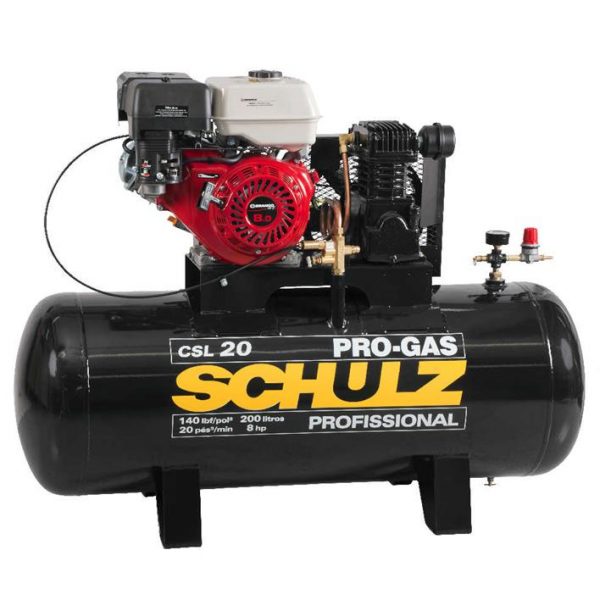 Compressor de Ar Schulz Pro-Gas 20/200 8cv 4t visão geral do produto